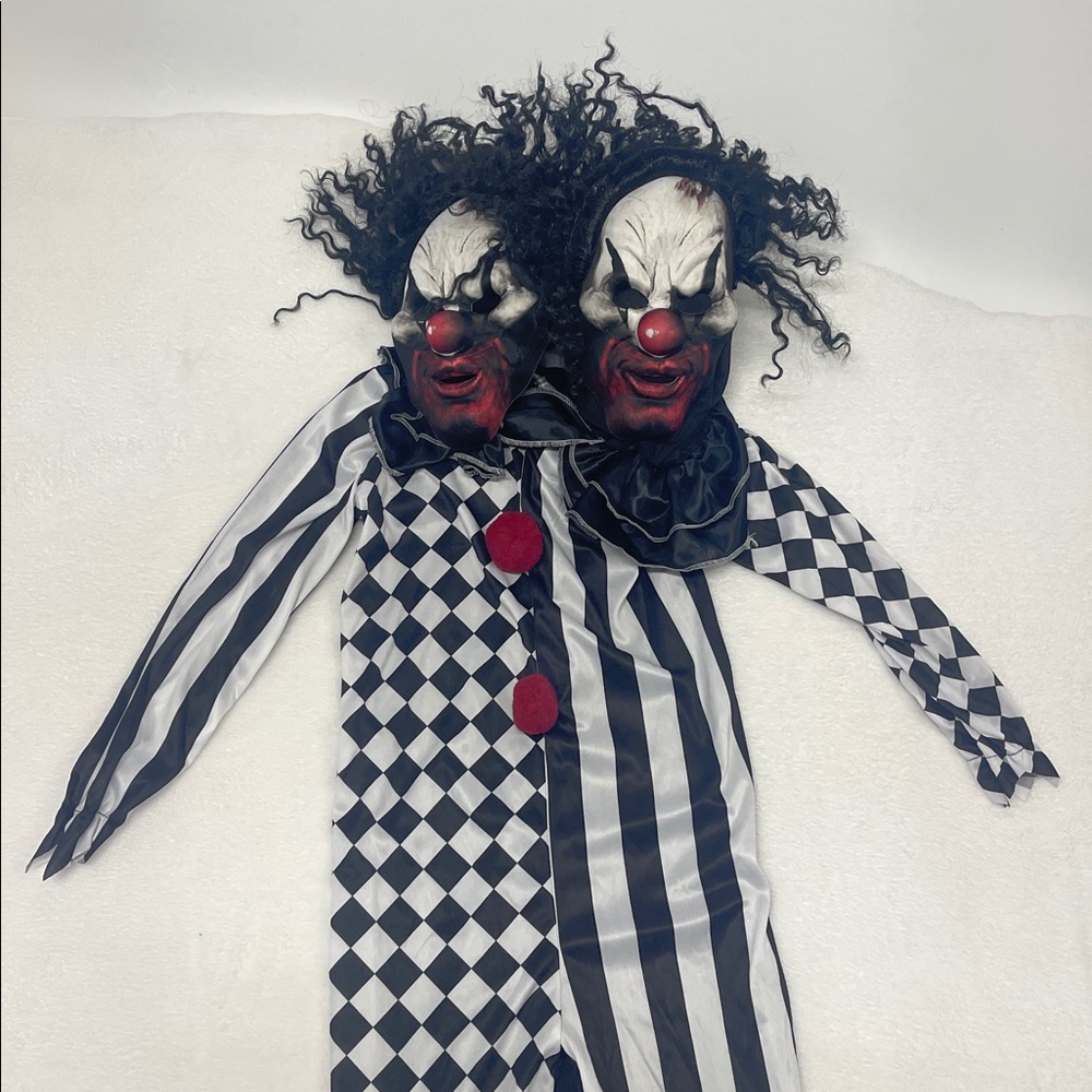 Spirit Two-Headed Clown Costume Kids size Large 10-12 - Picture 8 of 13